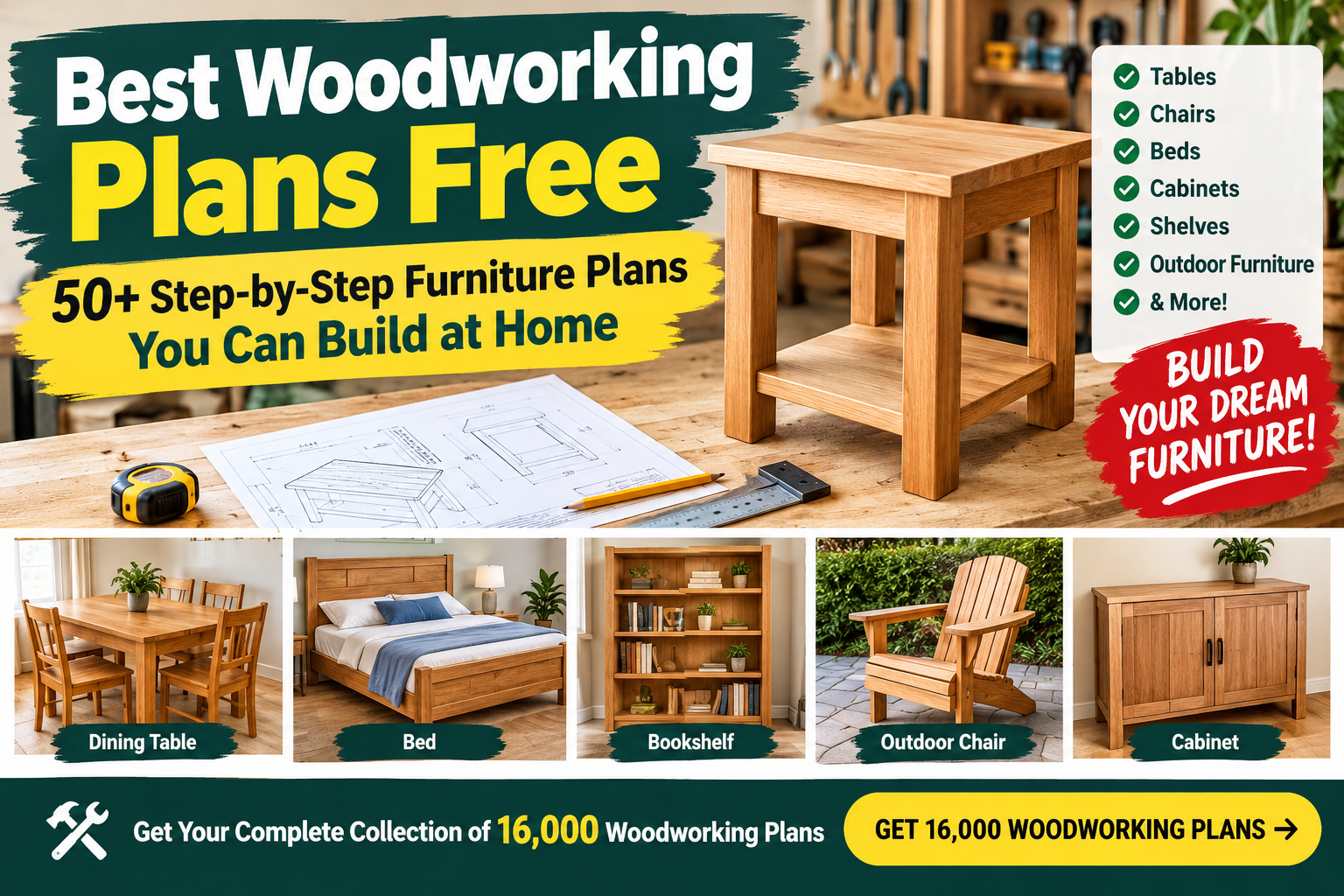 Best Woodworking Plans Free